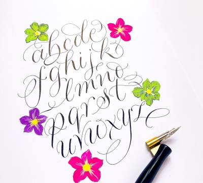 'Mothers' Day weekend ........................Gorgeously Swirly Calligraphy' with Claire from by Moon and Tide 